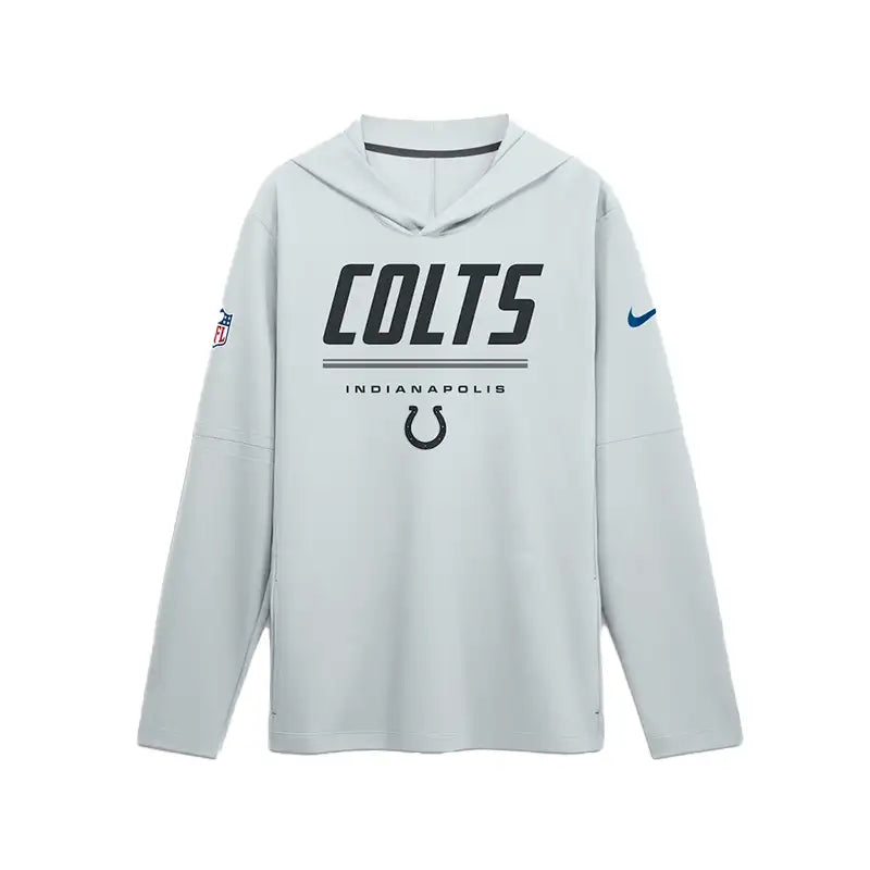 Indianapolis Colts 2026 Sideline Long Sleeve Hooded T-Shirt
