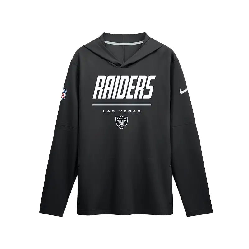 Las Vegas Raiders 2026 Sideline Long Sleeve Hooded T-Shirt