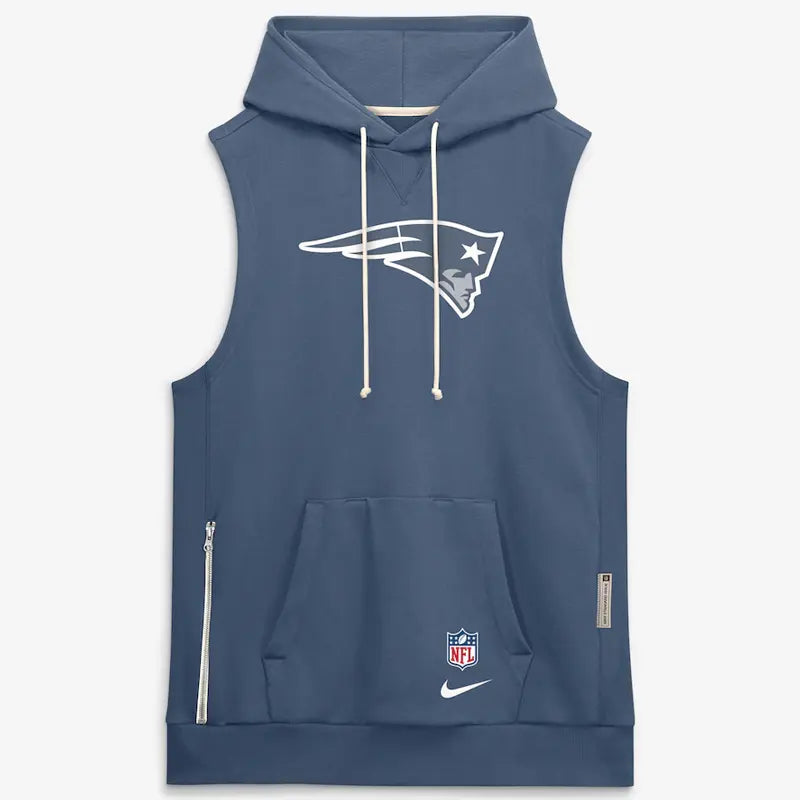 2026 Nike New England Patriots Rivalries Sideline Sleeveless Hoodie