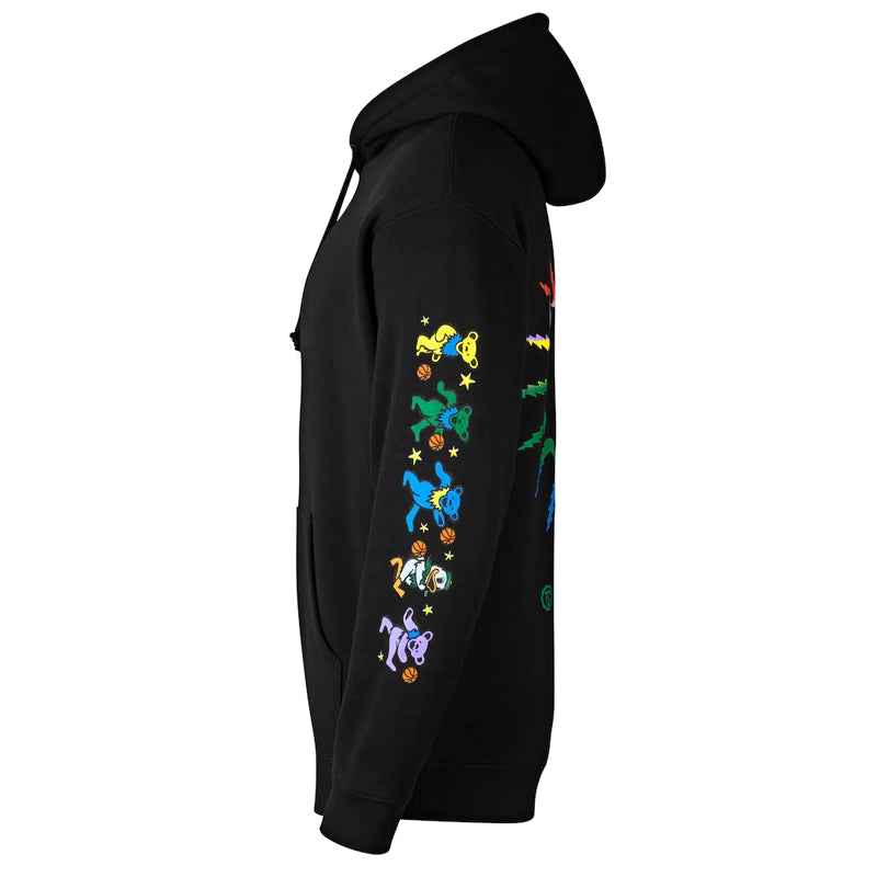 Oregon Ducks Grateful Ducks Rainbow Spiral Hoodie