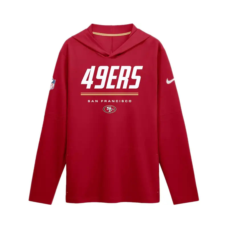 San Francisco 49ers 2026 Sideline Long Sleeve Hooded T-Shirt