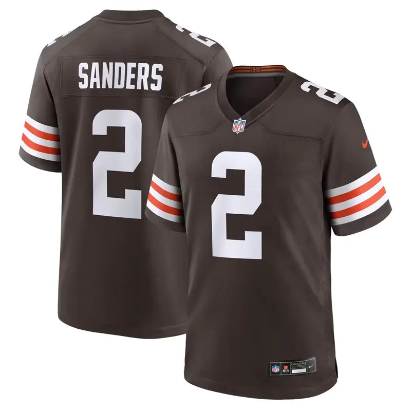 Nike Shedeur Sanders Brown Cleveland Brown Jersey