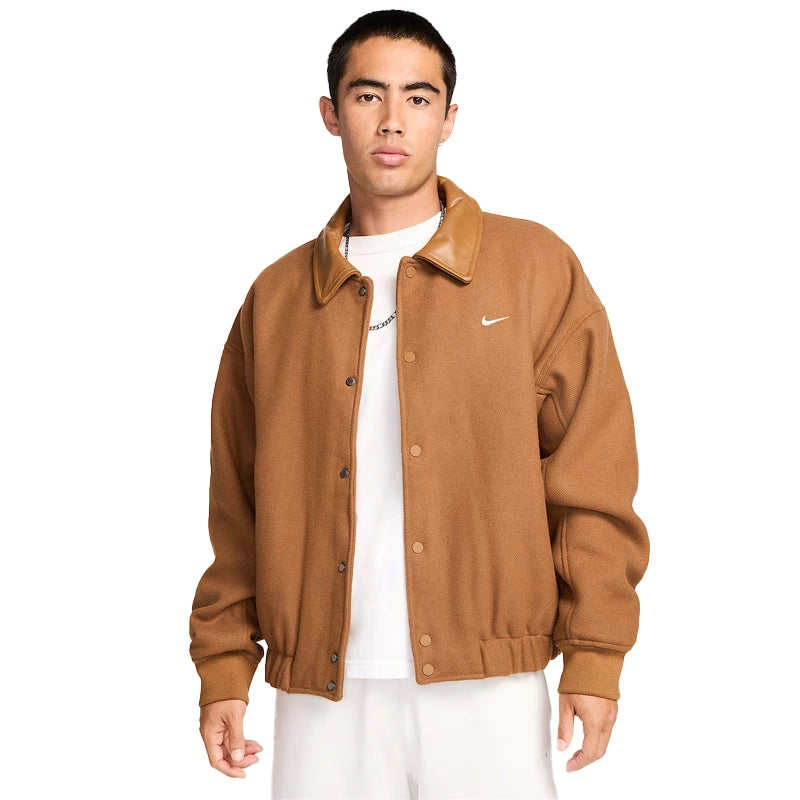 Nike Solo Swoosh Wool Varsity Jacket