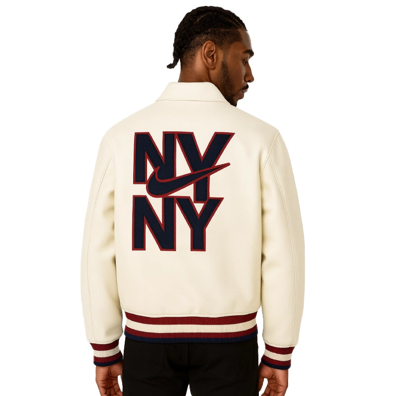 Nike ‘NY’ Patch Off-white Jacket