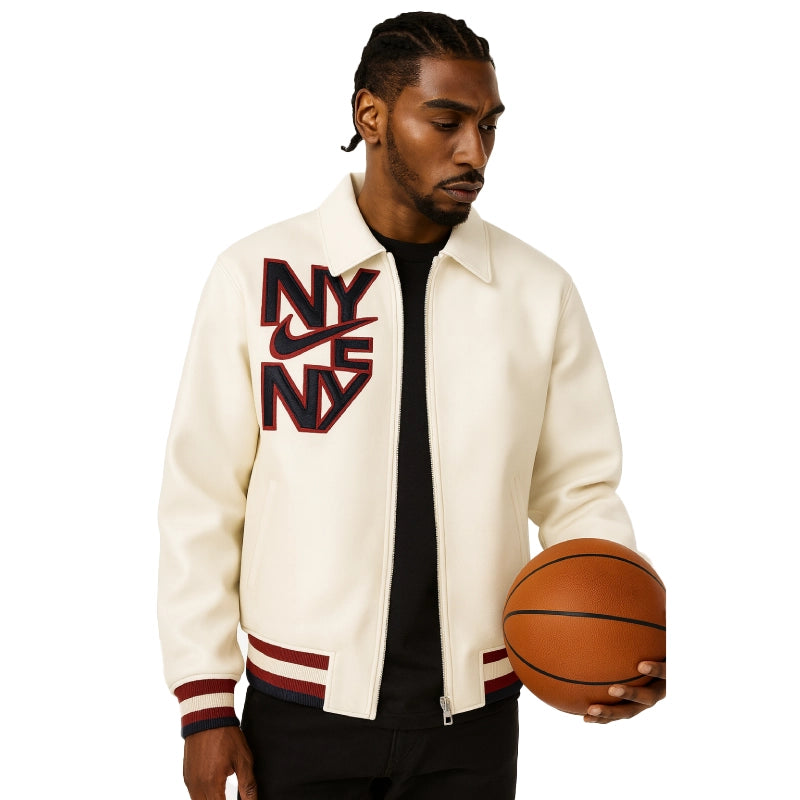 Nike ‘NY’ Patch Off-white Jacket