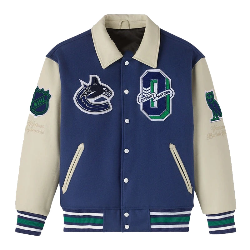 OVO X NHL Vancouver Canucks Varsity Jacket
