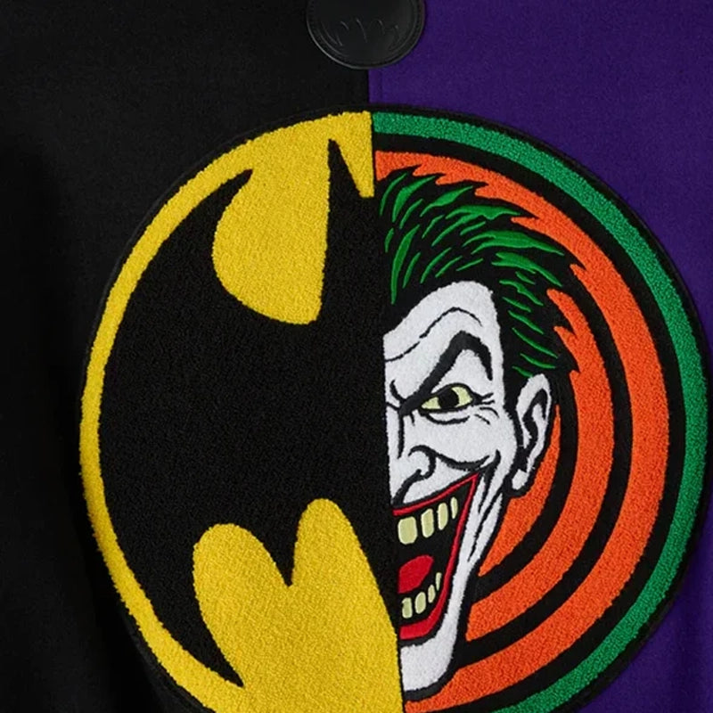 OVO Batman x The Joker Split Varsity Jacket