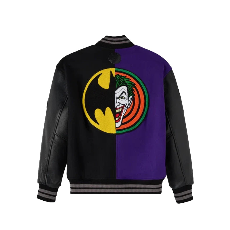 OVO Batman x The Joker Split Varsity Jacket