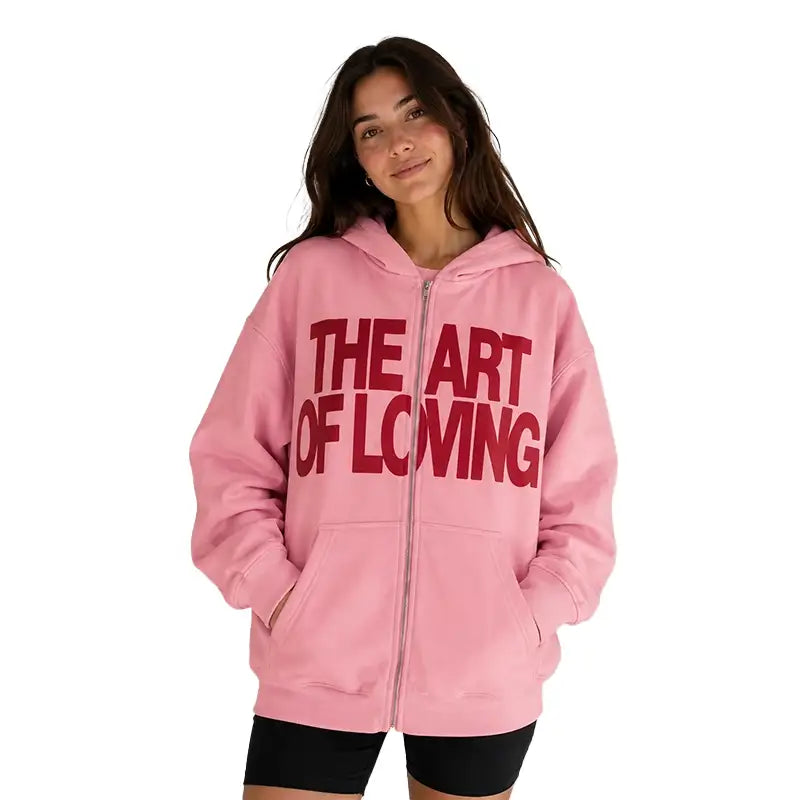 Olivia Dean The Art Of Loving Pink Hoodie