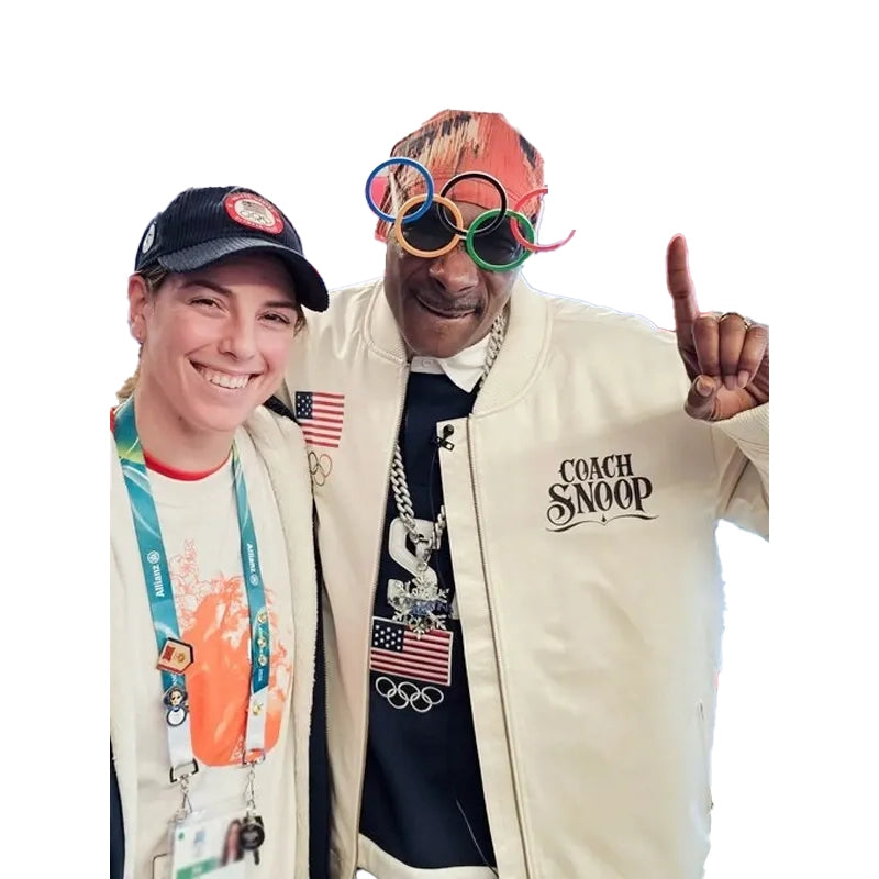 Team USA 2026 Snoop Dogg White Bomber Jacket