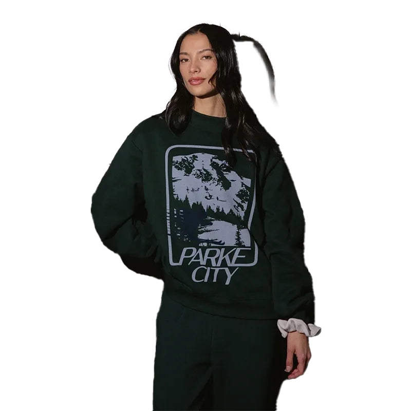 Parke Sport Graphic Mockneck Sweatshirt