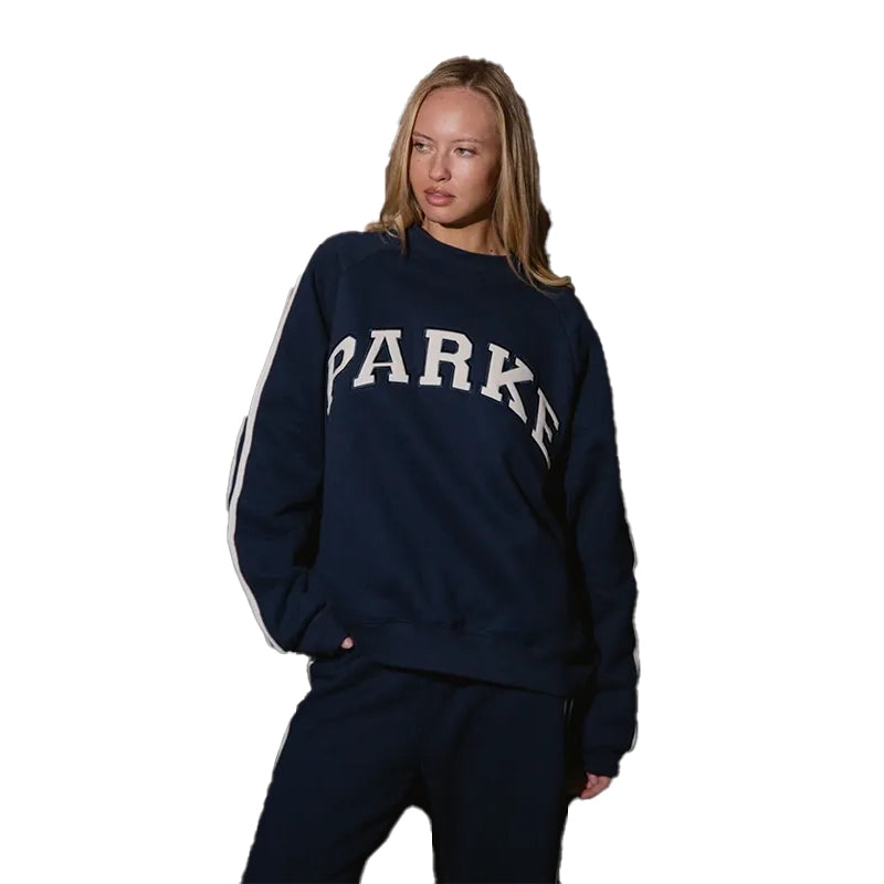Parke Sport Stripe Mockneck Sweatshirt