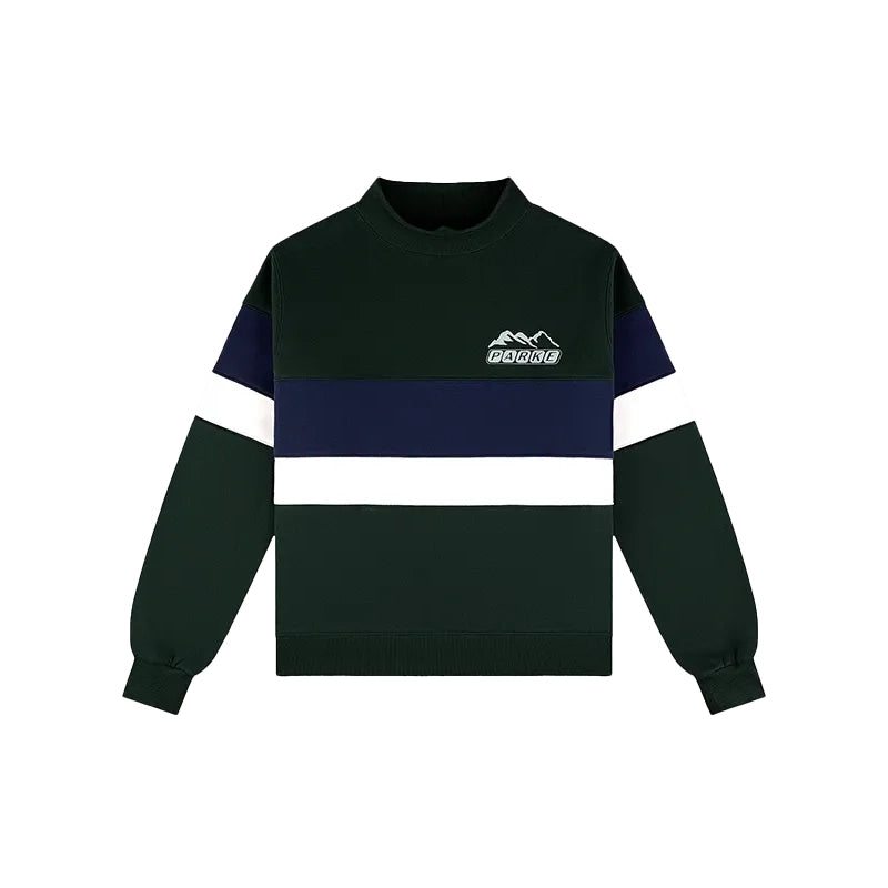 Parke Vintage Stripe Mockneck Sweatshirt