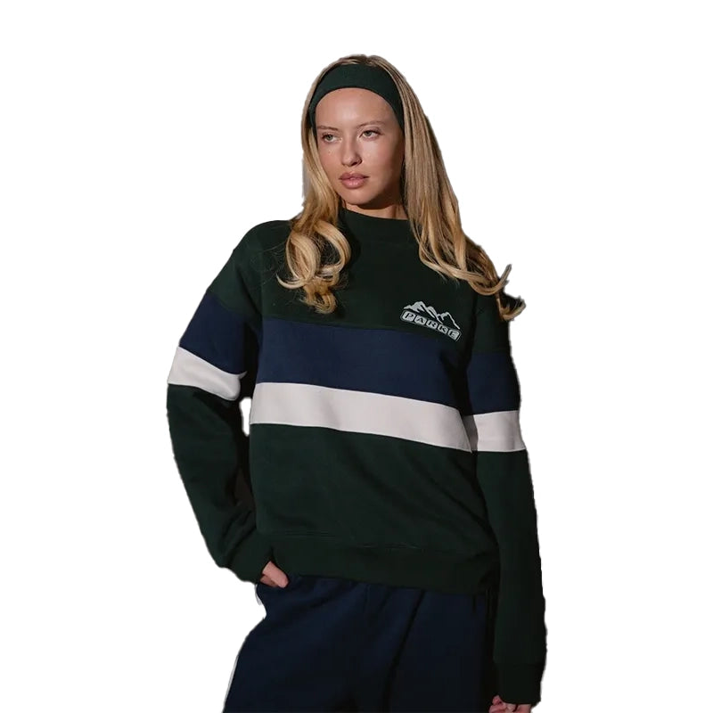 Parke Vintage Stripe Mockneck Sweatshirt