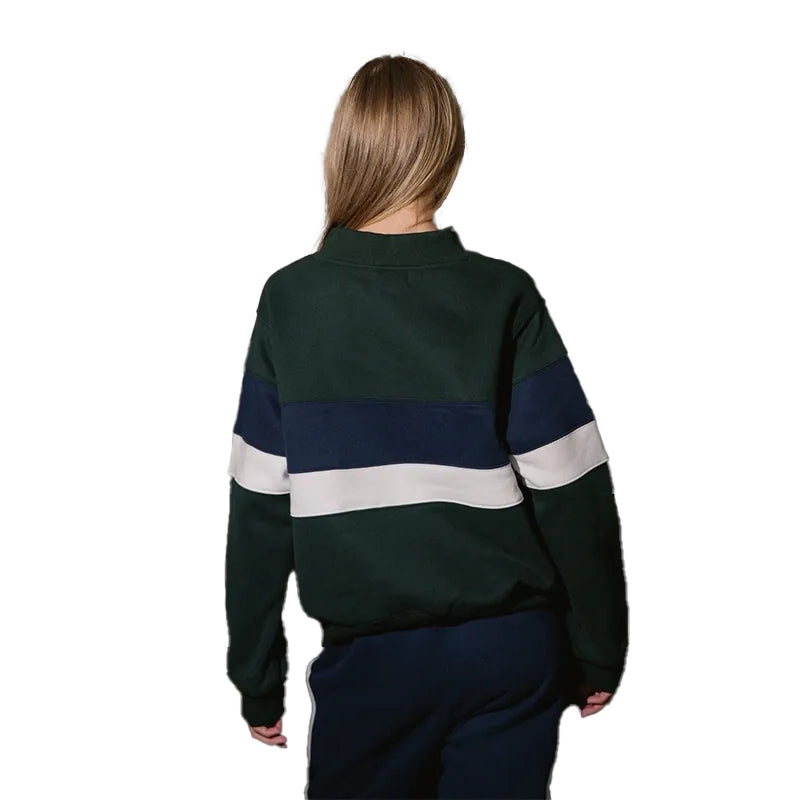 Parke Vintage Stripe Mockneck Sweatshirt