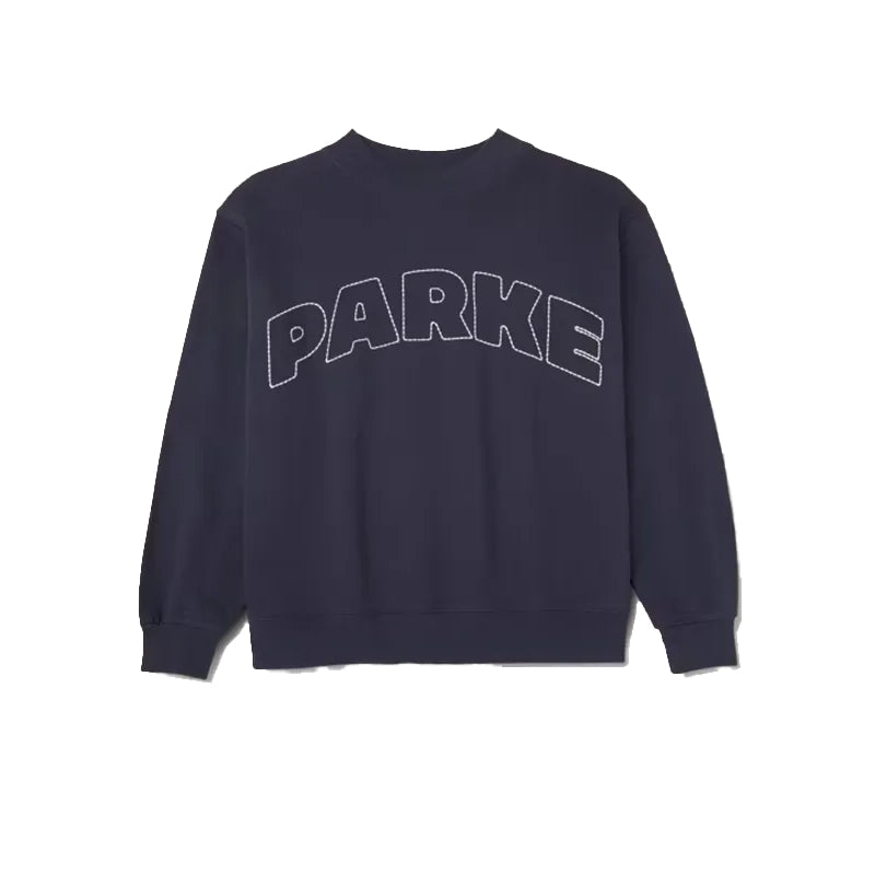 Parke x Target Mockneck Navy Blue Sweatshirt