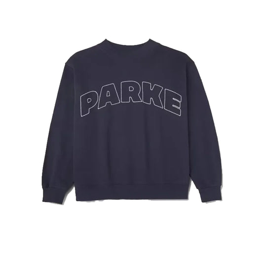 Parke x Target Mockneck Navy Blue Sweatshirt
