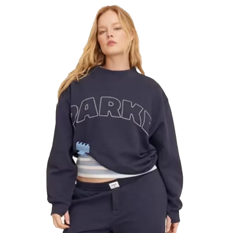 Parke x Target Mockneck Navy Blue Sweatshirt