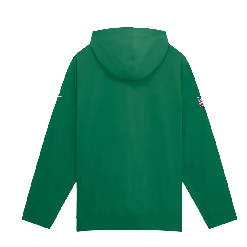 Philadelphia Eagles Nike Sideline Kelly Green Half-Zip Hooded Jacket