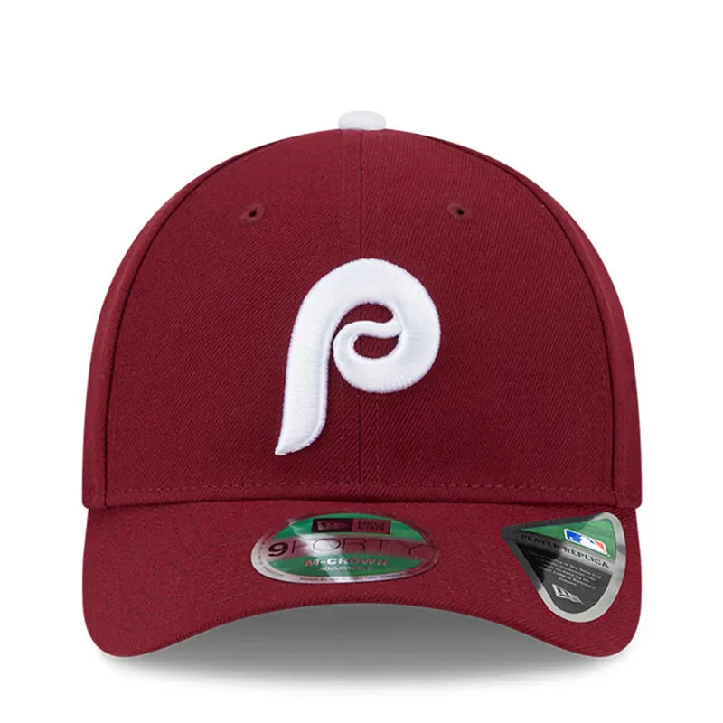 Philadelphia Phillies New Era Burgundy Player Replica 9FORTY Adjustable Hat