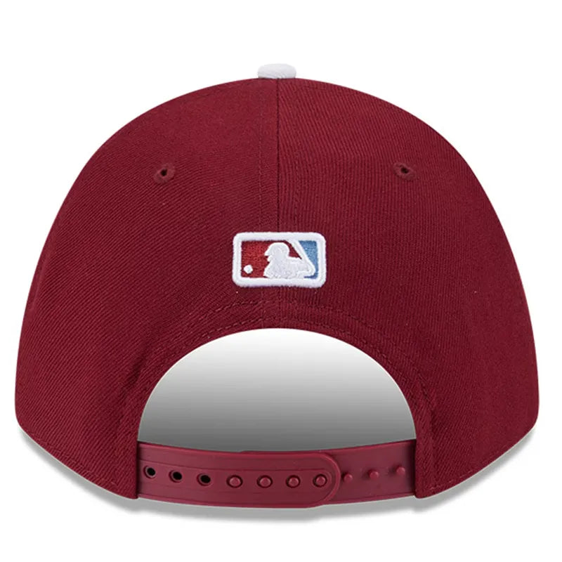 Philadelphia Phillies New Era Burgundy Player Replica 9FORTY Adjustable Hat