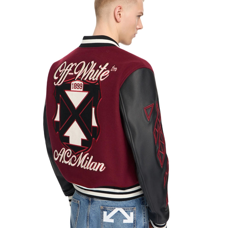 Off White Ac Milan Varsity 2026 Jacket