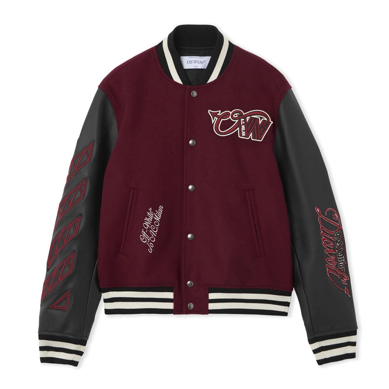 Off White Ac Milan Varsity 2026 Jacket