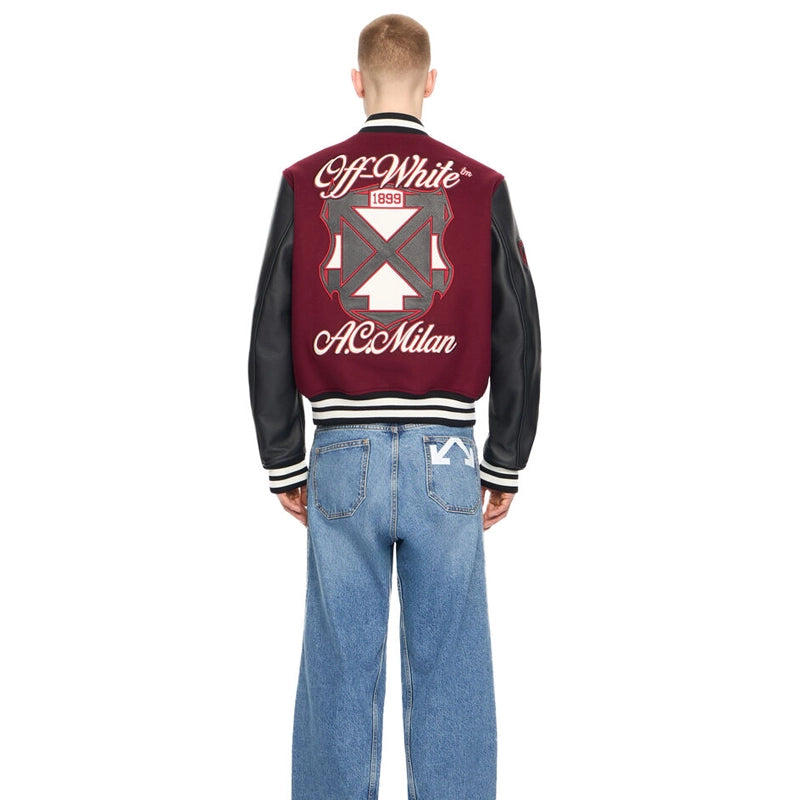 Off White Ac Milan Varsity 2026 Jacket