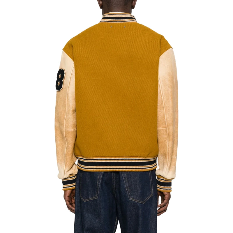 Golden Goose Leather Sleeved Jacket