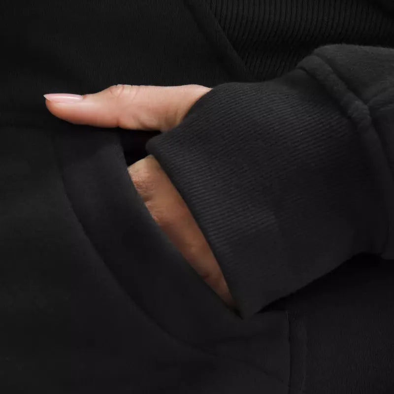 Lululemon Scuba Oversized Half Zip Black Hoodie