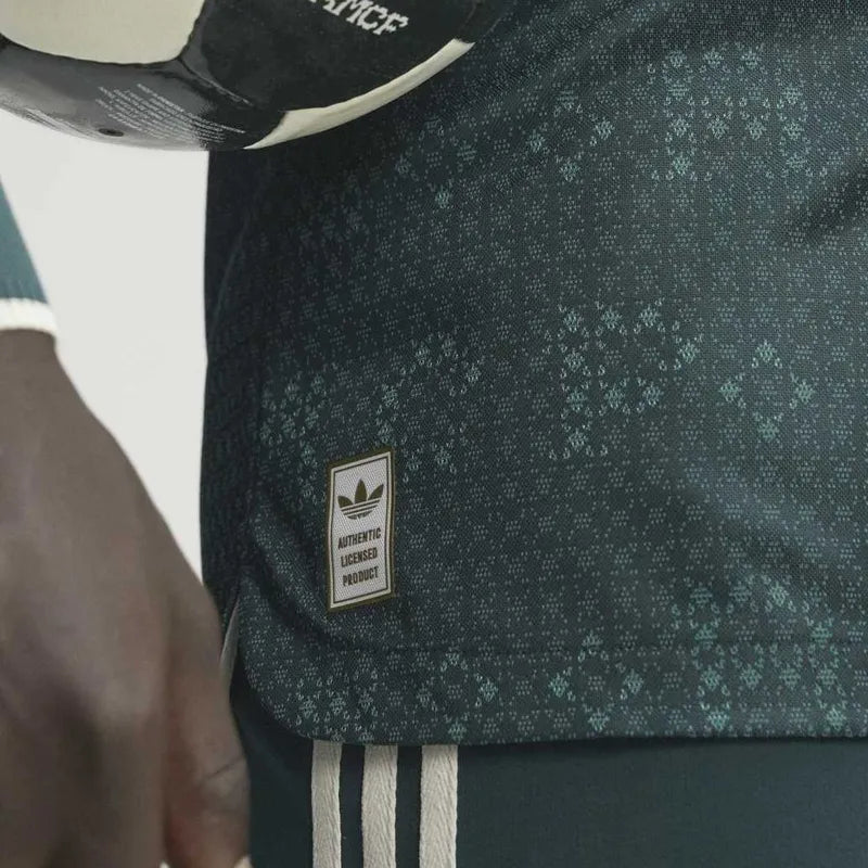 Mens Away Authentic 26/27 Long Sleeve Green Jersey