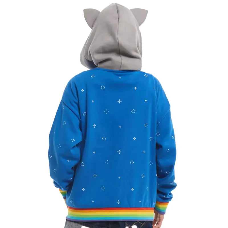 Nyan Cat Plush Ears Girls Hoodie