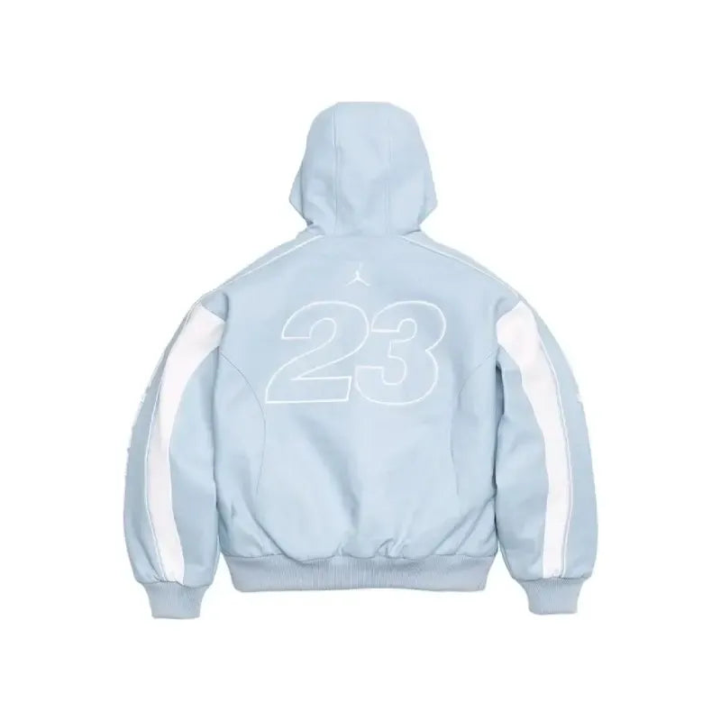 Supreme x Jordan Hooded Leather Jacket
