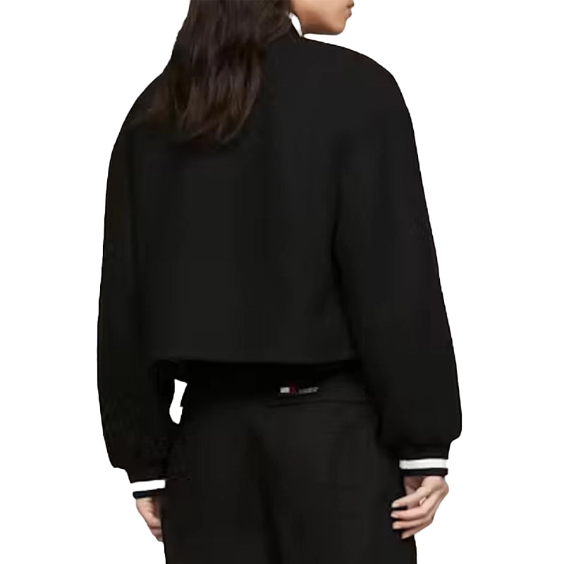 Tommy Hilfiger Padded Cropped Varsity Bomber Jacket