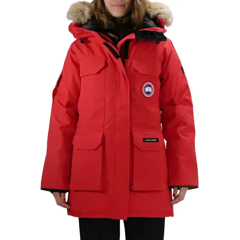 Red Canada Goose Down Jacket
