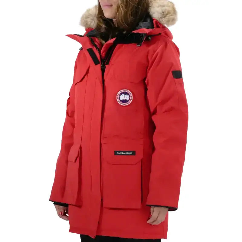 Red Canada Goose Down Jacket