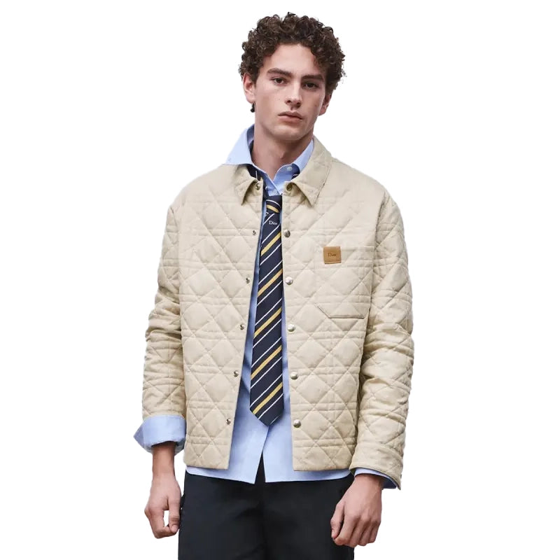Robert Pattinson Dior Cannage Jacket