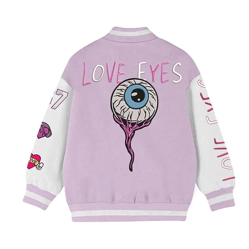 Rosie Love Eyes Stegaro Varsity Jacket