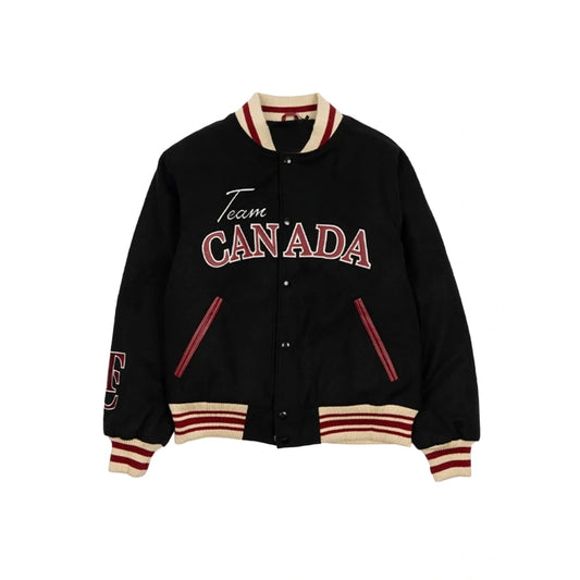 SCA x Hockey Canada Leaf & Legacy Varsity Bomber Jacket