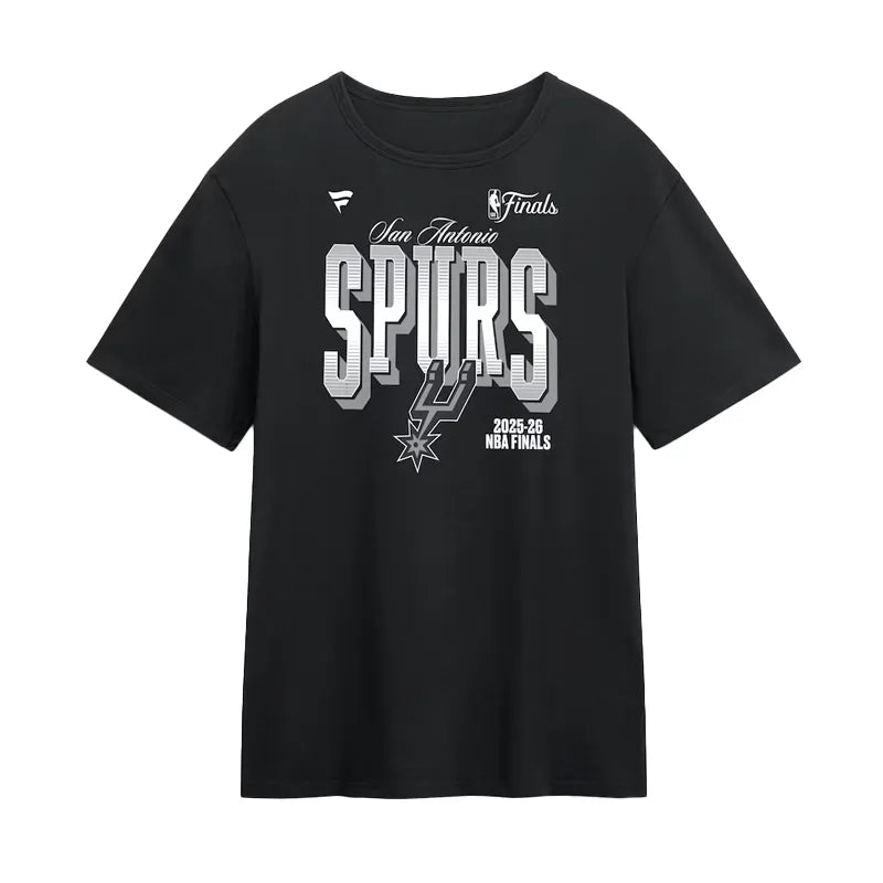 San Antonio Spurs Fanatics Black 2026 NBA Finals T-Shirt