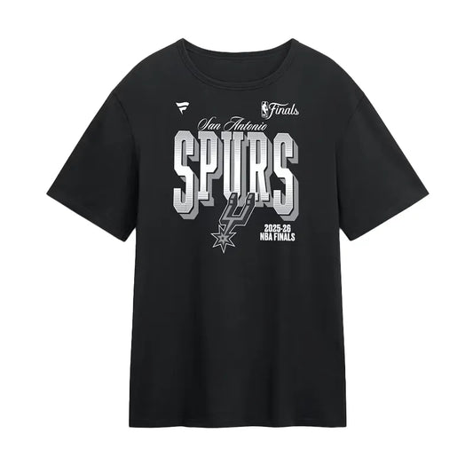 San Antonio Spurs Fanatics Black 2026 NBA Finals T-Shirt