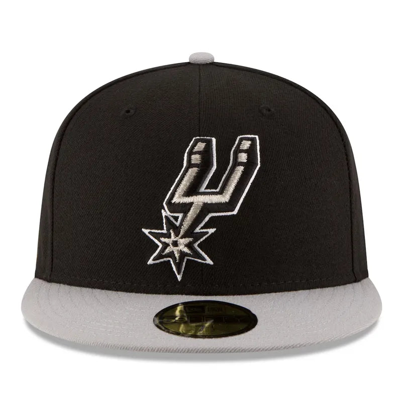 San Antonio Spurs New Era Black/Gray Official Team Hat
