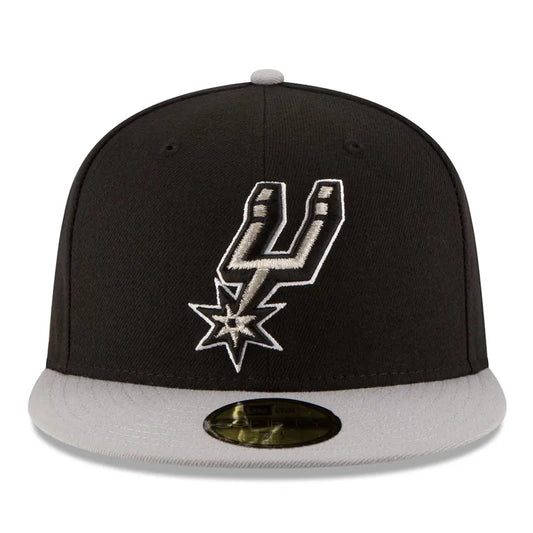 San Antonio Spurs New Era Black/Gray Official Team Hat