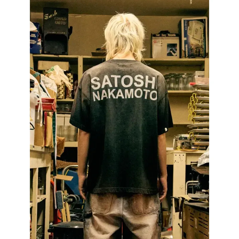 Satoshi Nakamoto Cup Half Full Tee