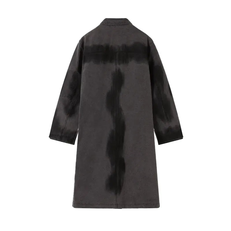 Shinzo Shige Canvas Clasp Trench Coat