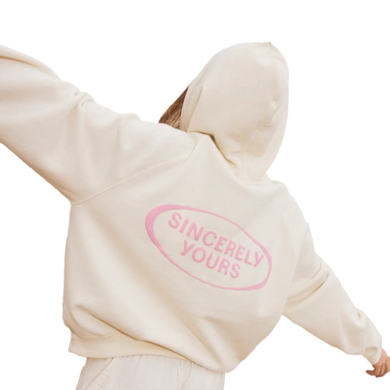 Sincerely Yours Cream Hoodie