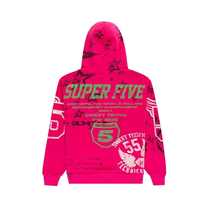 Sp5der Stencil Hoodie