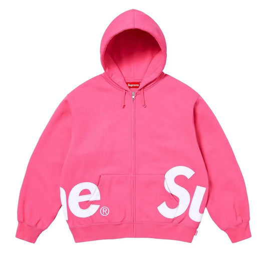Supreme Big Logo Zip-Up Hooded Sweatshirt