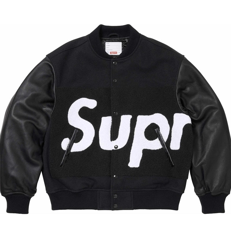 Supreme Big Logo Chenille Varsity Jacket