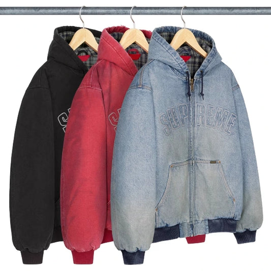 Supreme Reflective Arc Hooded Work Jacket